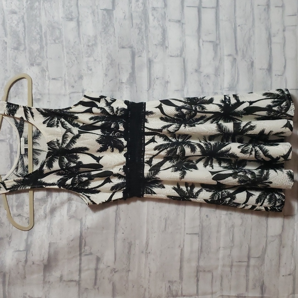 Black & Off-White Summer Dress, Medium